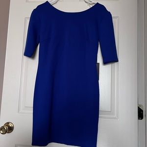 Brand new - with tags - classic half sleeved royal blue mini dress